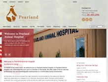 Tablet Screenshot of pearlandanimalhospital.com